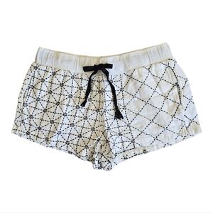 Lou & Grey Women's Geometric Shape Linen Shorts | Small